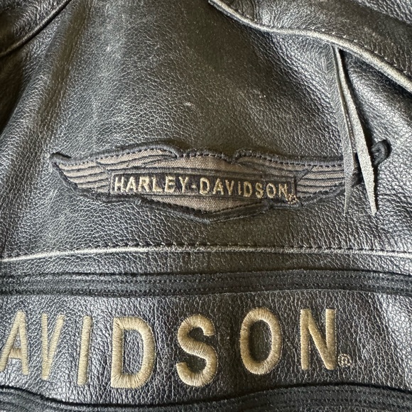 Harley-Davidson Men's Spencer Reflective Black Leather Jacket - Picture 3 of 7